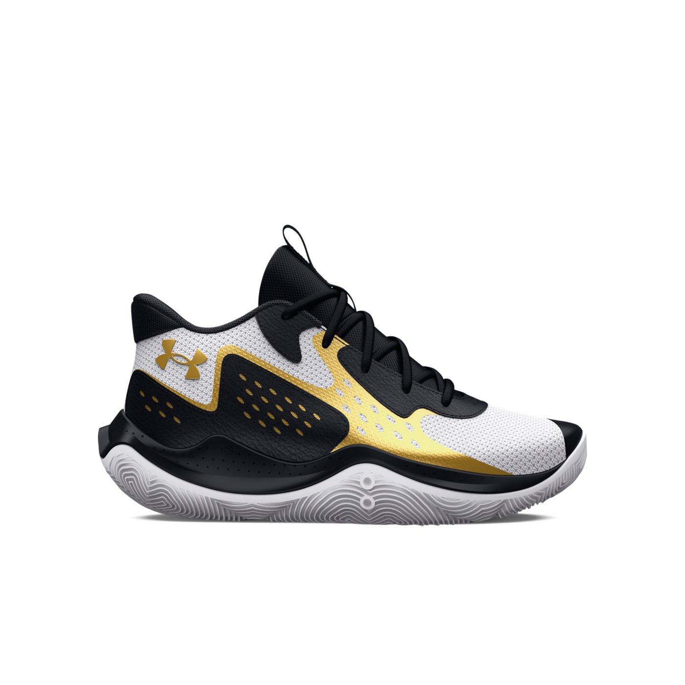Under Armour Jet '23 "White/Black" Grade School Girls' Basketball Shoe